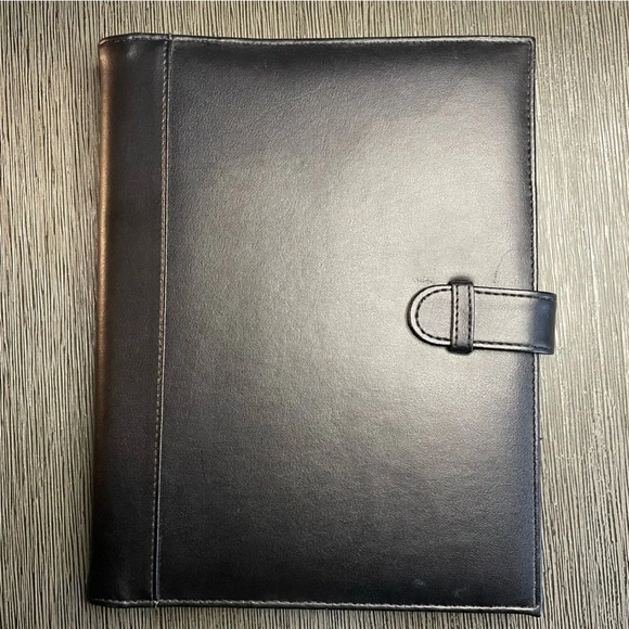 Executive leather folio organizer folder - Picture 1 of 7